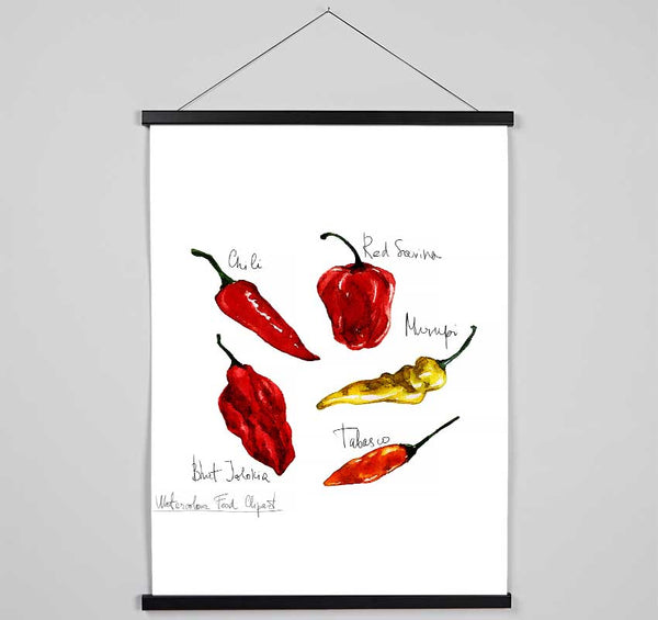 Choose Your Chili Hanging Poster - Wallart-Direct UK