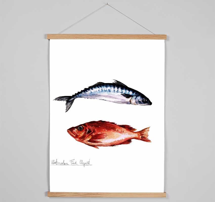 Fish Supper 2 Hanging Poster - Wallart-Direct UK