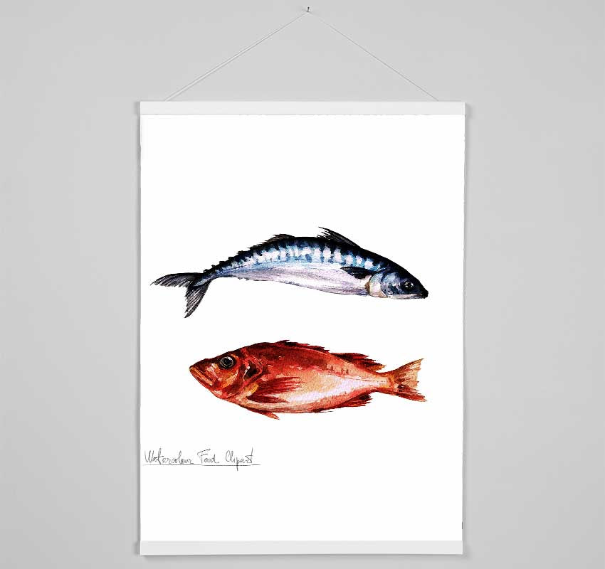 Fish Supper 2 Hanging Poster - Wallart-Direct UK