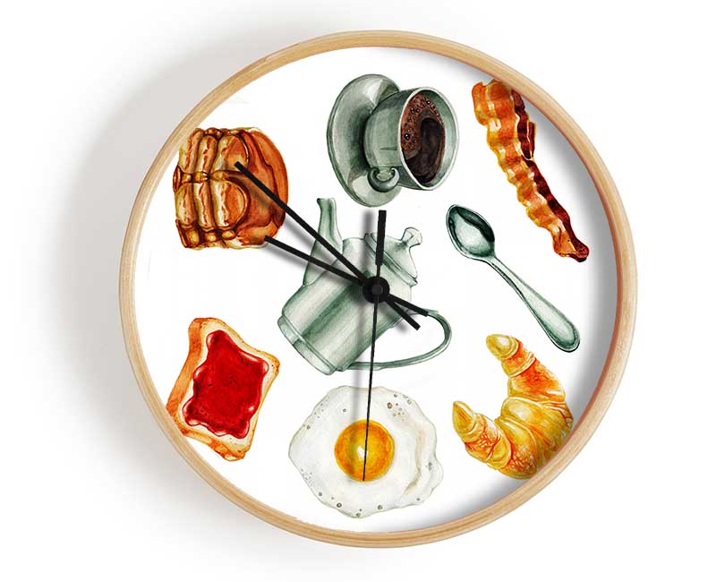 Breakfast Ready Clock - Wallart-Direct UK