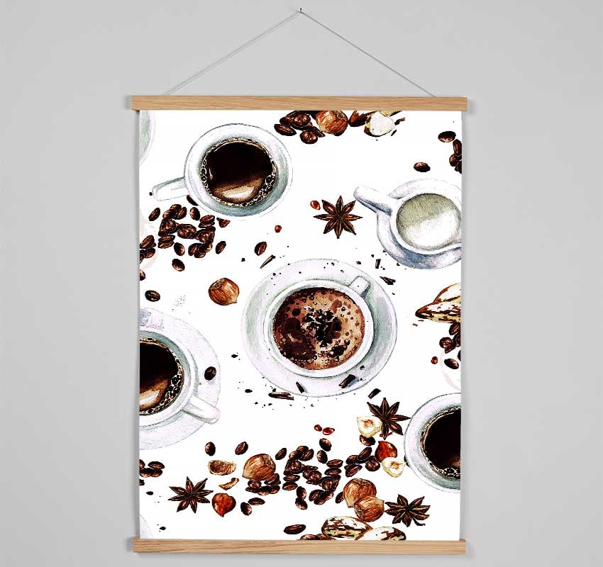 Coffee Spices Hanging Poster - Wallart-Direct UK