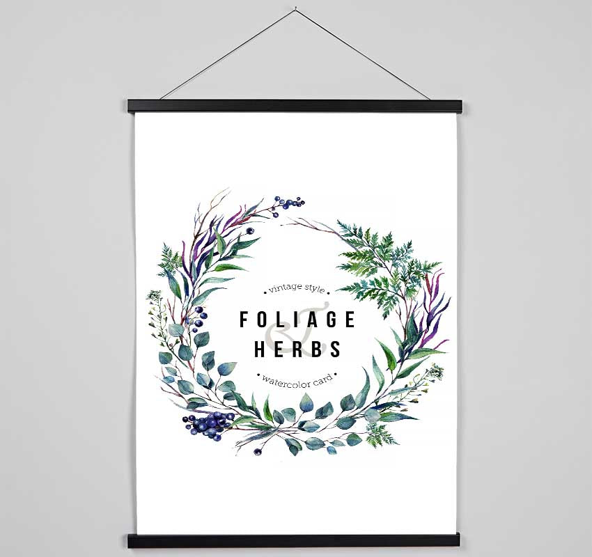 Herbs Hanging Poster - Wallart-Direct UK