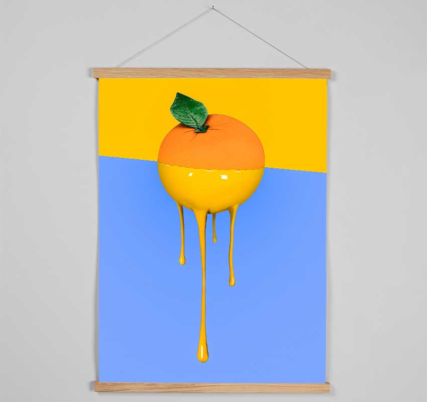 Orange Drip Hanging Poster - Wallart-Direct UK