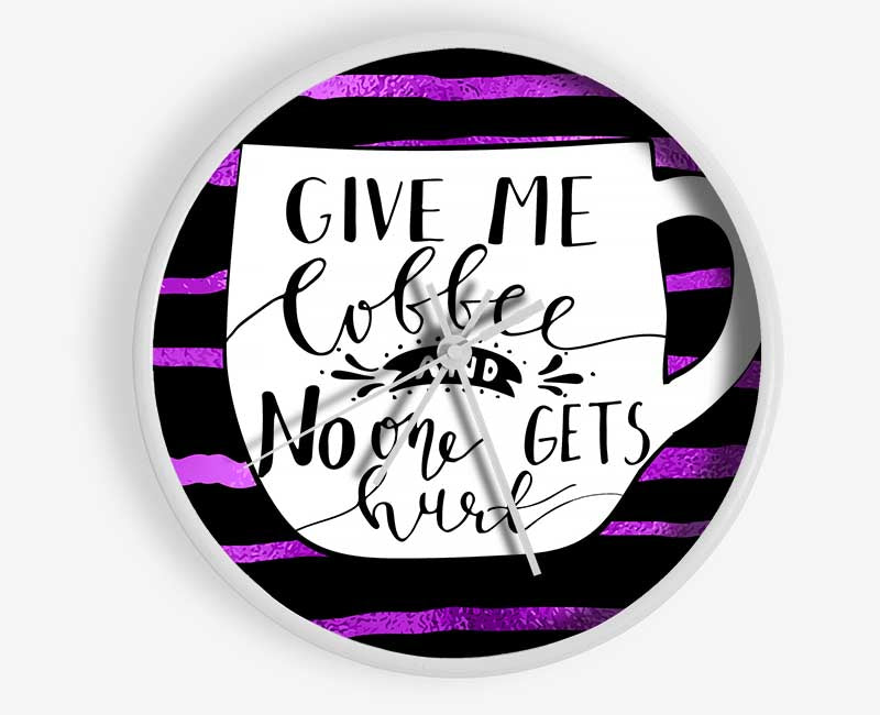 Give Me Coffee Clock - Wallart-Direct UK