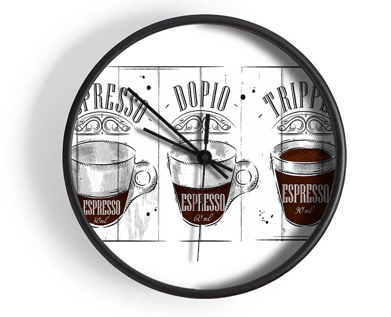 Espresso Names Clock - Wallart-Direct UK