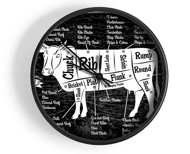 Butchers Selection 8 Clock - Wallart-Direct UK