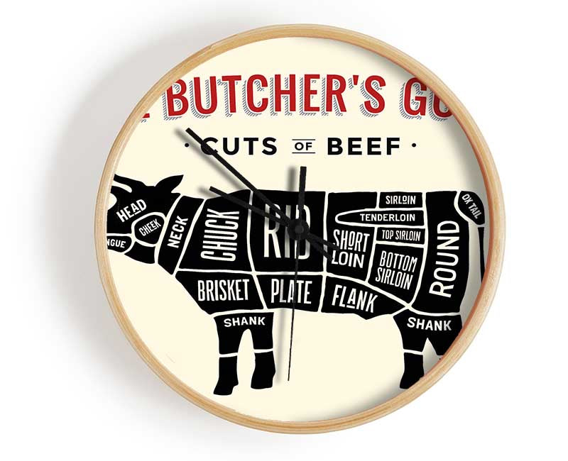 Butchers Selection 7 Clock - Wallart-Direct UK