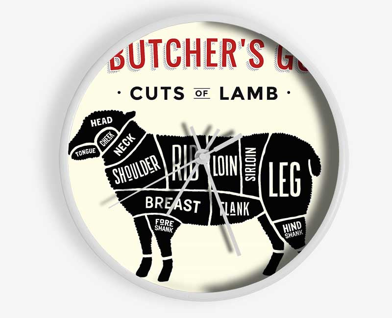 Butchers Selection 6 Clock - Wallart-Direct UK