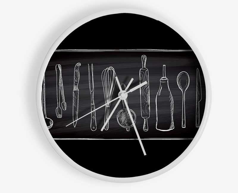 Utensils 5 Clock - Wallart-Direct UK