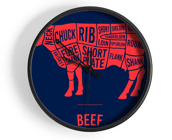 Butchers Selection 4 Clock - Wallart-Direct UK