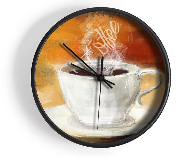 Coffee Steam Clock - Wallart-Direct UK