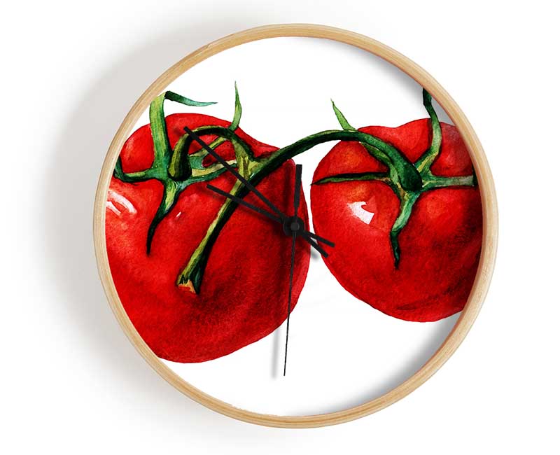 Duo Tomato 2 Clock - Wallart-Direct UK