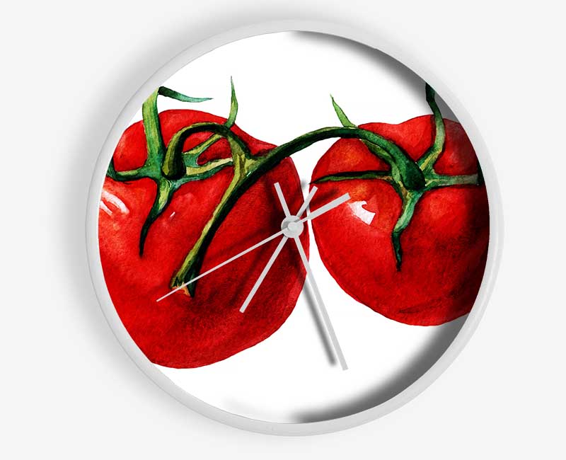 Duo Tomato 2 Clock - Wallart-Direct UK