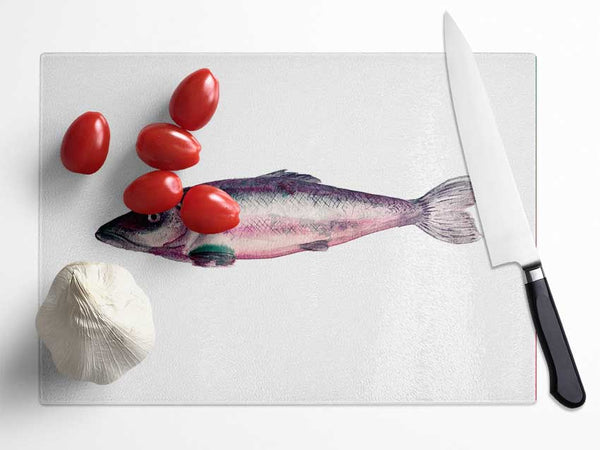 Fish Supper 1 Glass Chopping Board