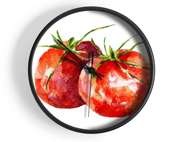 Duo Tomato 1 Clock - Wallart-Direct UK