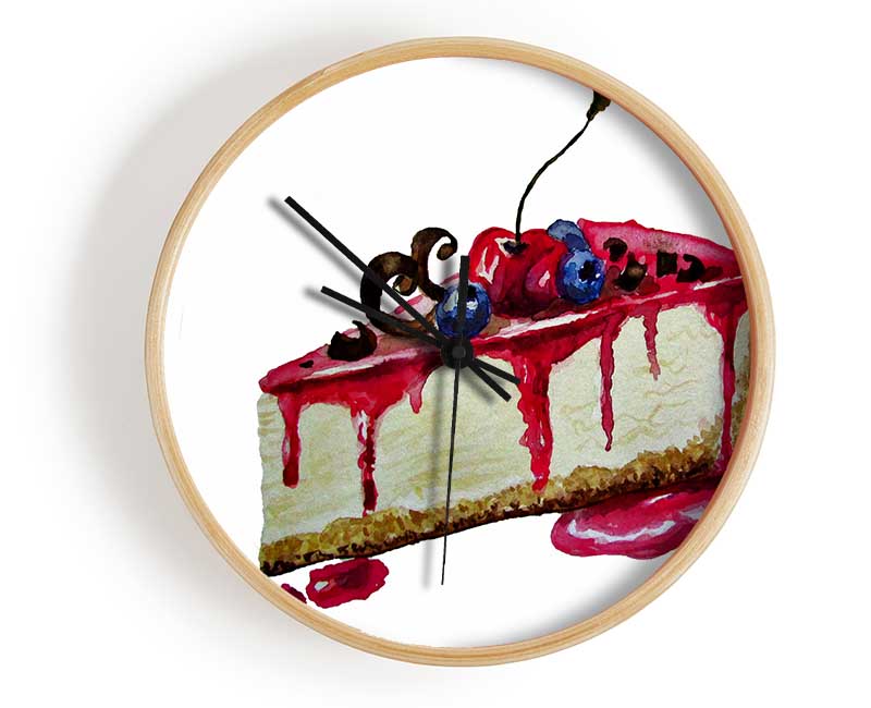 Cheesecake Delight Clock - Wallart-Direct UK