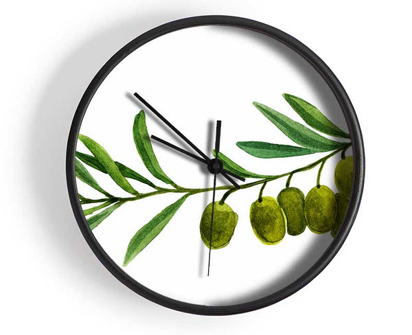 Olive Branch Clock - Wallart-Direct UK