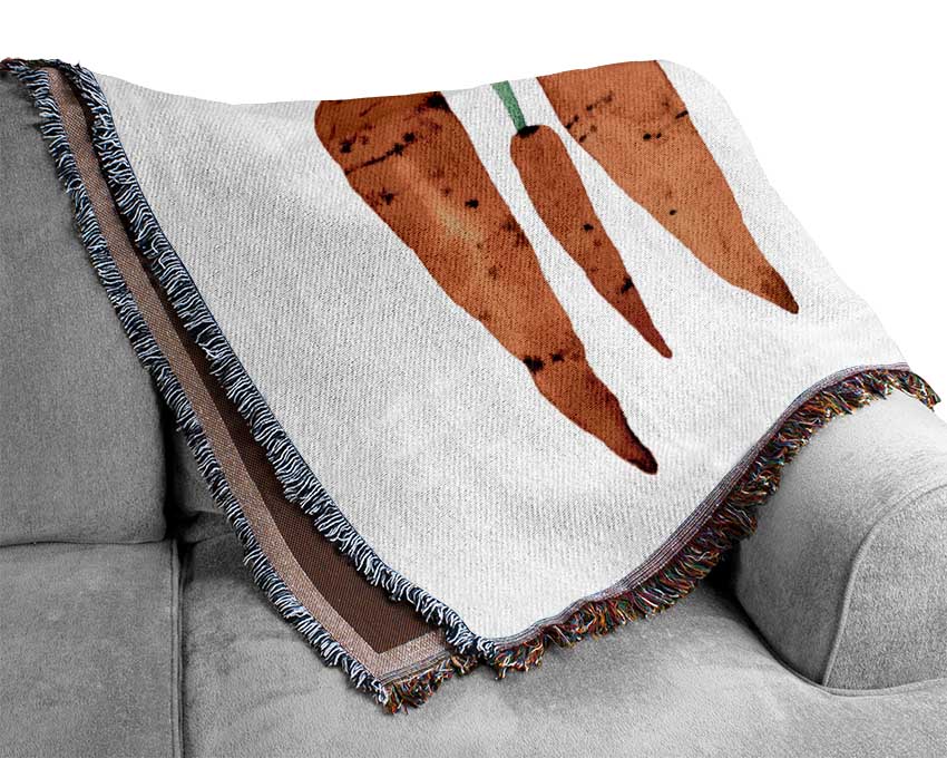 Dangling Carrots Woven Blanket