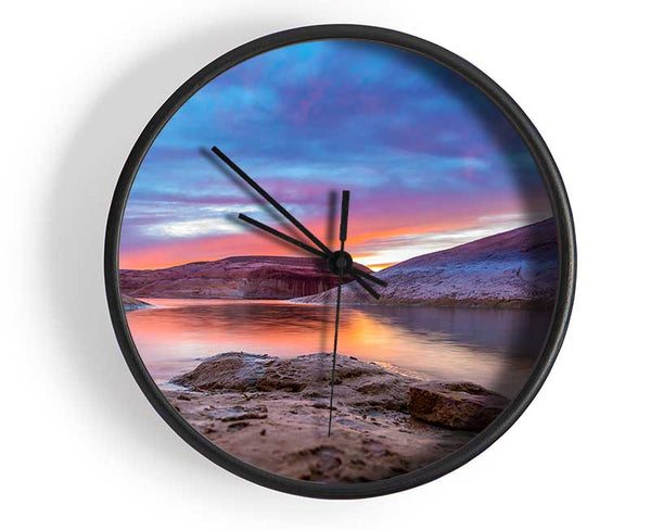 Fire Water Clock - Wallart-Direct UK