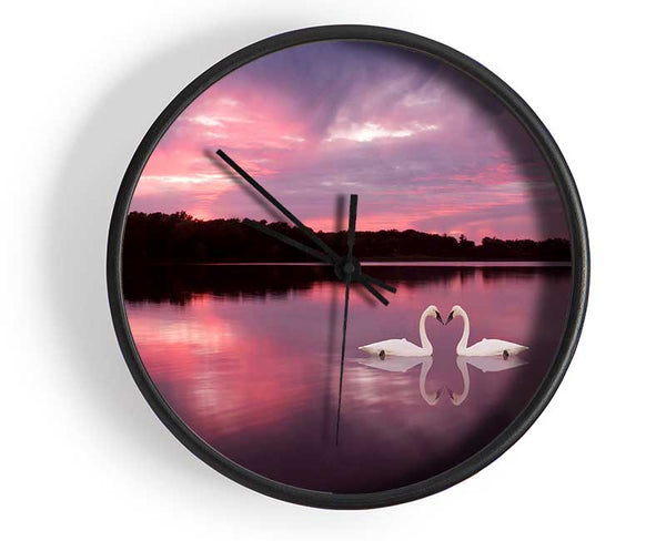 Perfect Swan Waters Clock - Wallart-Direct UK