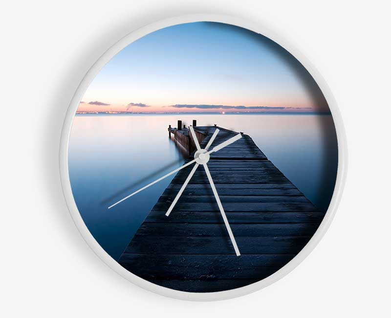 Blue Paradise Clock - Wallart-Direct UK