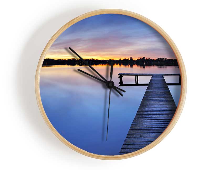 Calmness Of Water Clock - Wallart-Direct UK