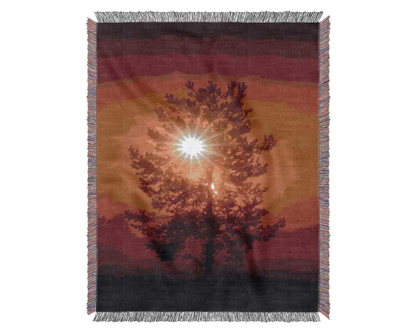 Orange Skies Woven Blanket