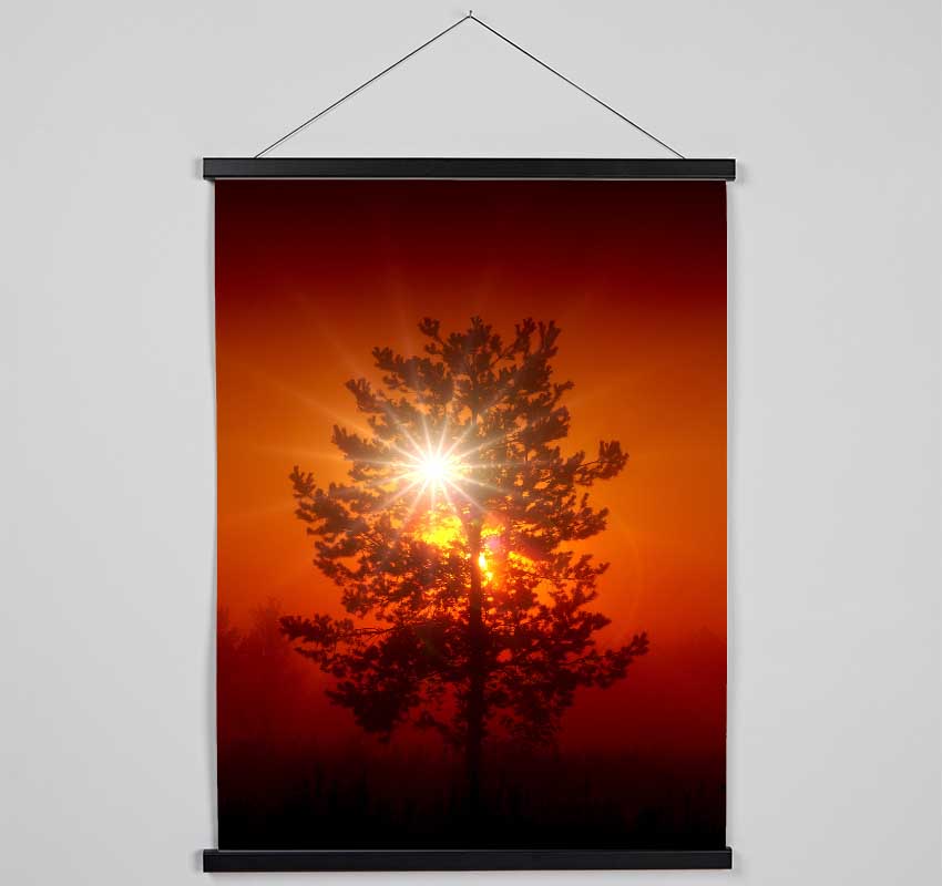 Orange Skies Hanging Poster - Wallart-Direct UK