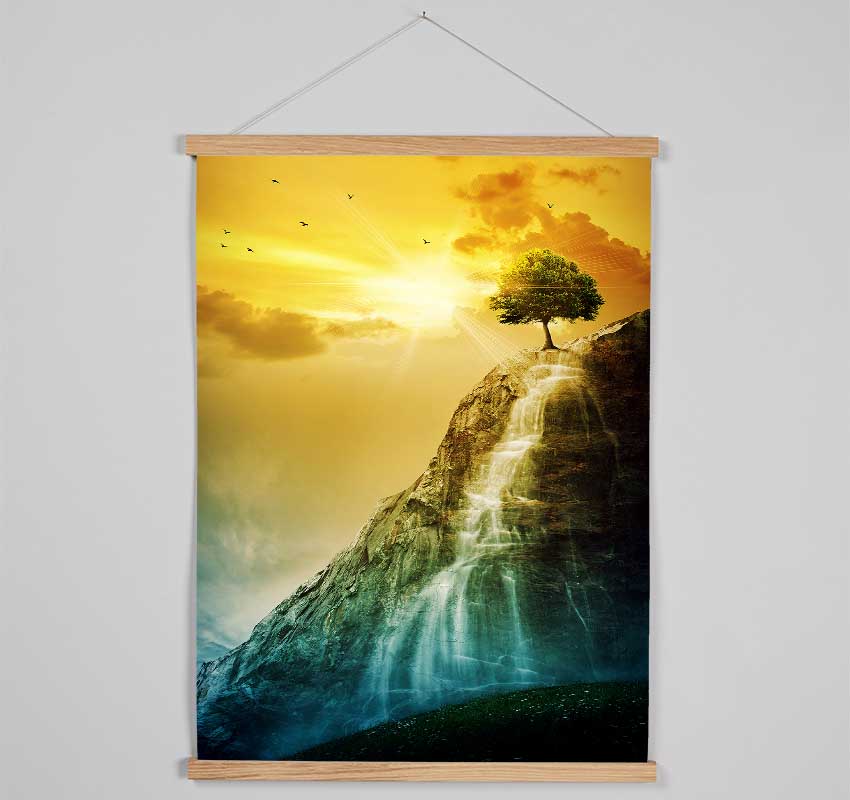 Waterfall Tree Hanging Poster - Wallart-Direct UK