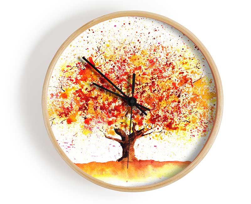 Stunning Autumn Tree Clock - Wallart-Direct UK