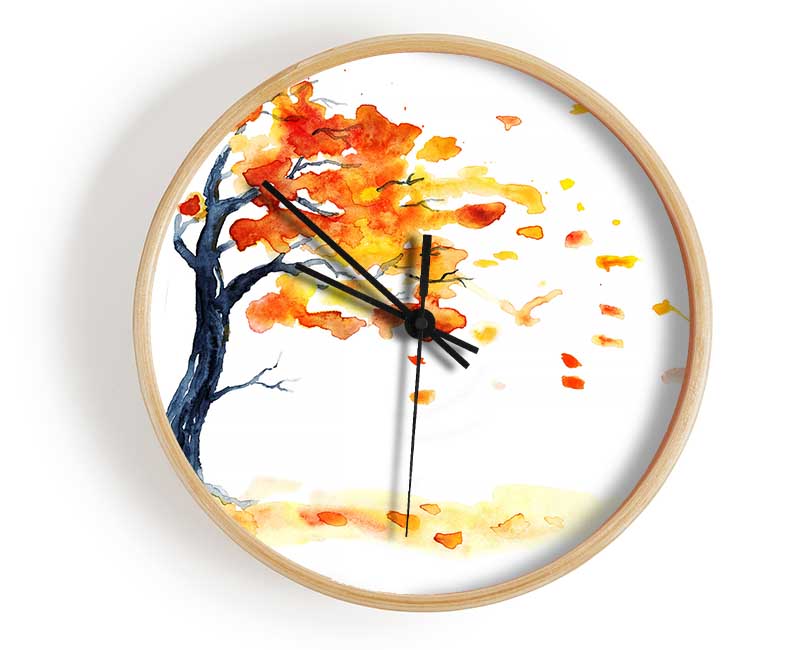 Autumn Winds Clock - Wallart-Direct UK