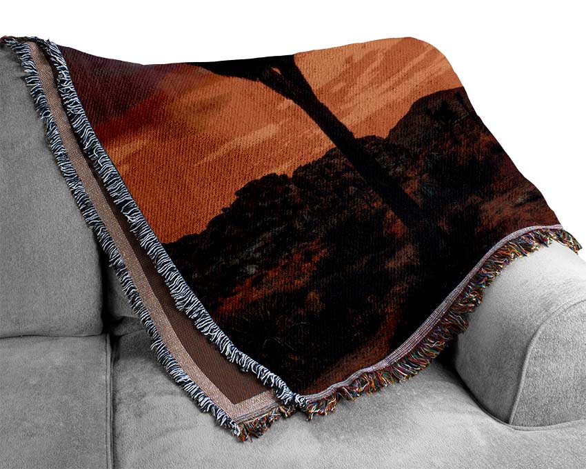 Sunset Desert Skies Woven Blanket