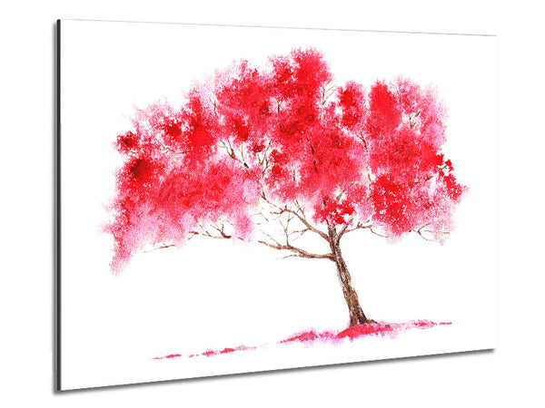 Pink Abstract Tree