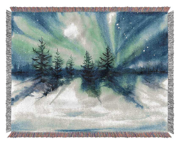 Northern Light Moon Burst Woven Blanket