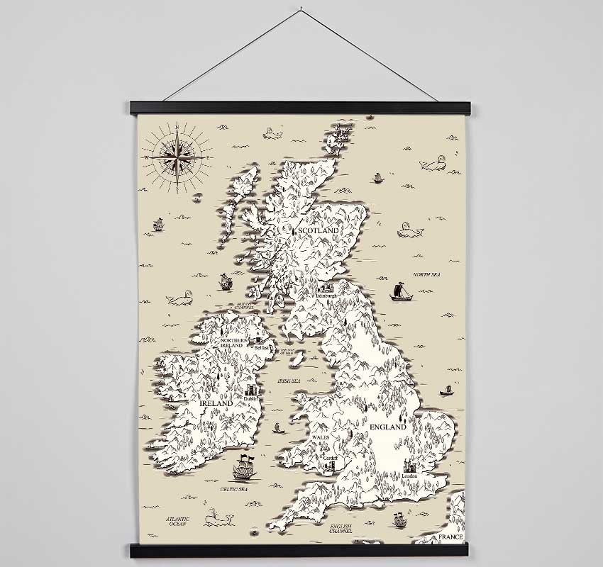 Scotland Island England And Wales Hanging Poster - Wallart-Direct UK