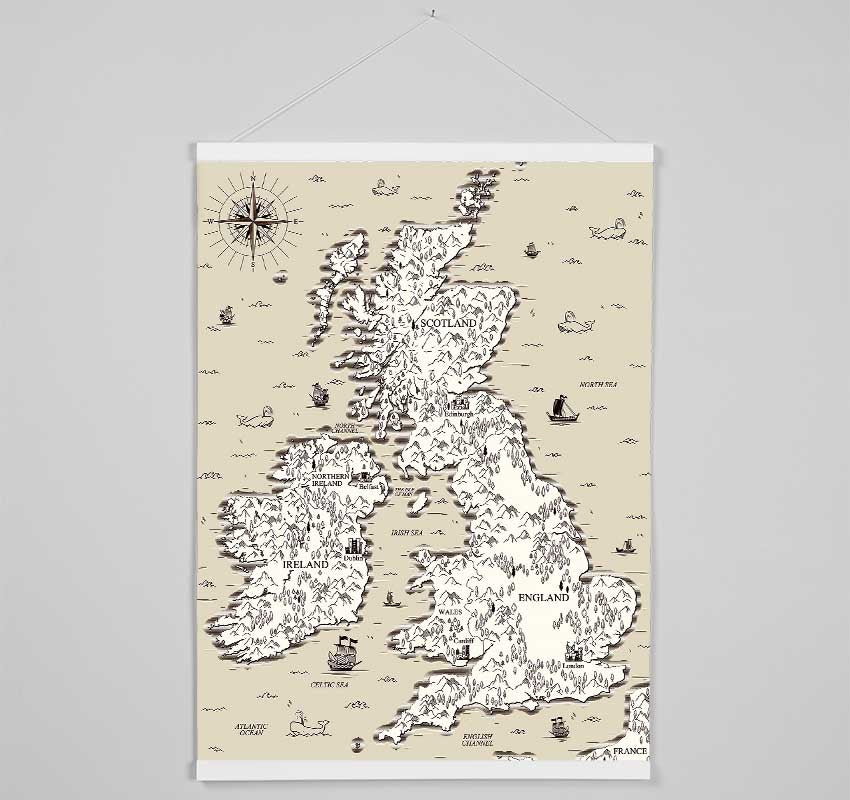 Scotland Island England And Wales Hanging Poster - Wallart-Direct UK