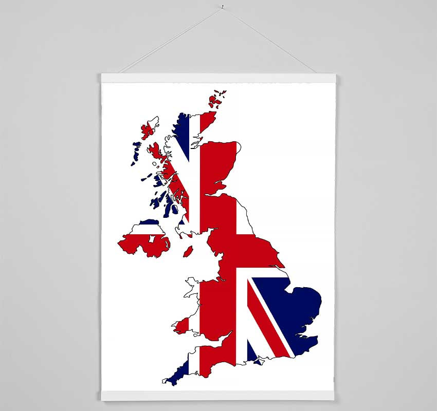 United Kingdom Flag 3 Hanging Poster - Wallart-Direct UK