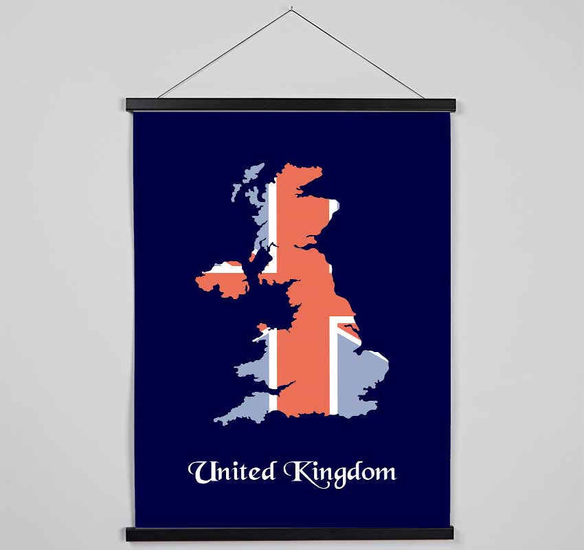 United Kingdom Flag 1 Hanging Poster - Wallart-Direct UK