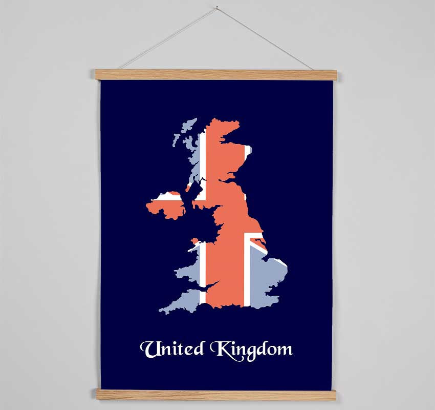 United Kingdom Flag 1 Hanging Poster - Wallart-Direct UK