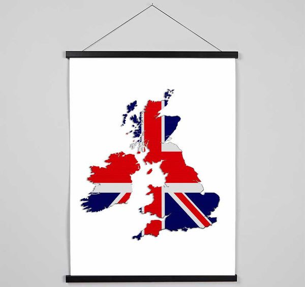 United Kingdom Flag 2 Hanging Poster - Wallart-Direct UK