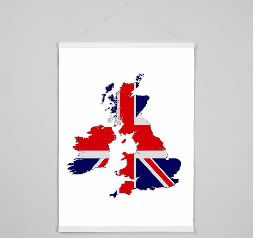 United Kingdom Flag 2 Hanging Poster - Wallart-Direct UK