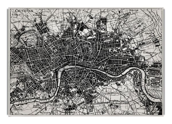 Old Map Of London