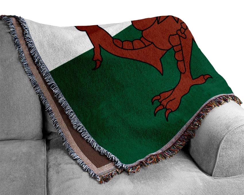 Welsh Dragon 1 Woven Blanket