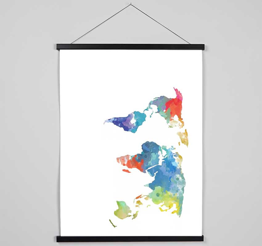 Map Of The World 10 Hanging Poster - Wallart-Direct UK