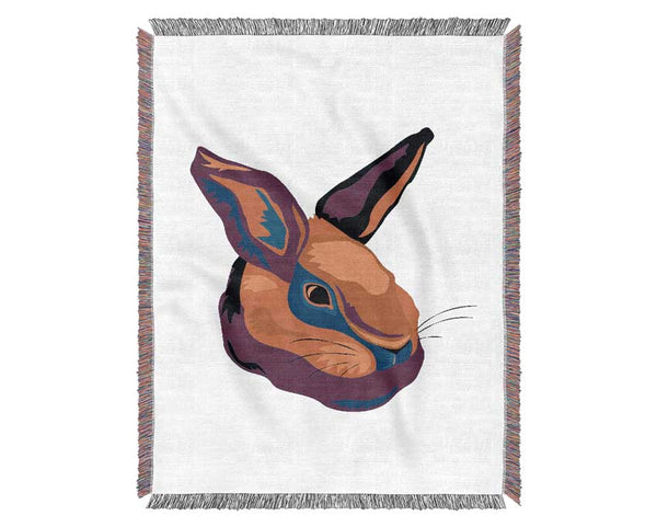 Pop Art Rabbit Woven Blanket