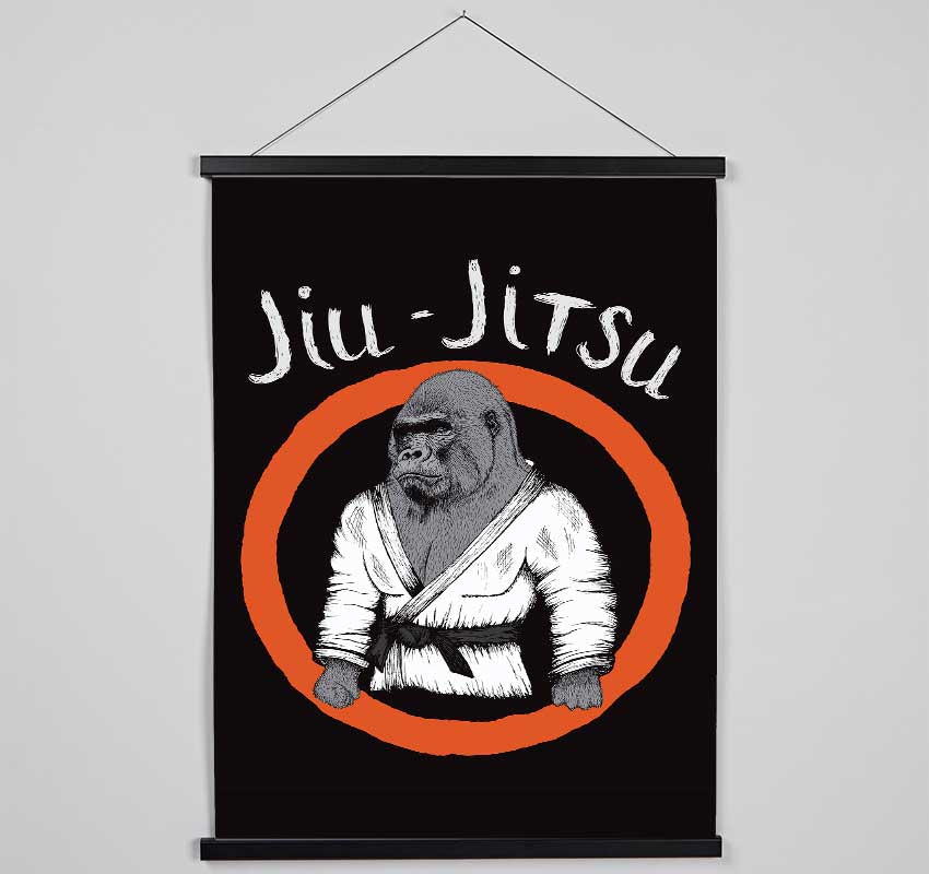 Jiu Jitsu Gorilla Hanging Poster - Wallart-Direct UK