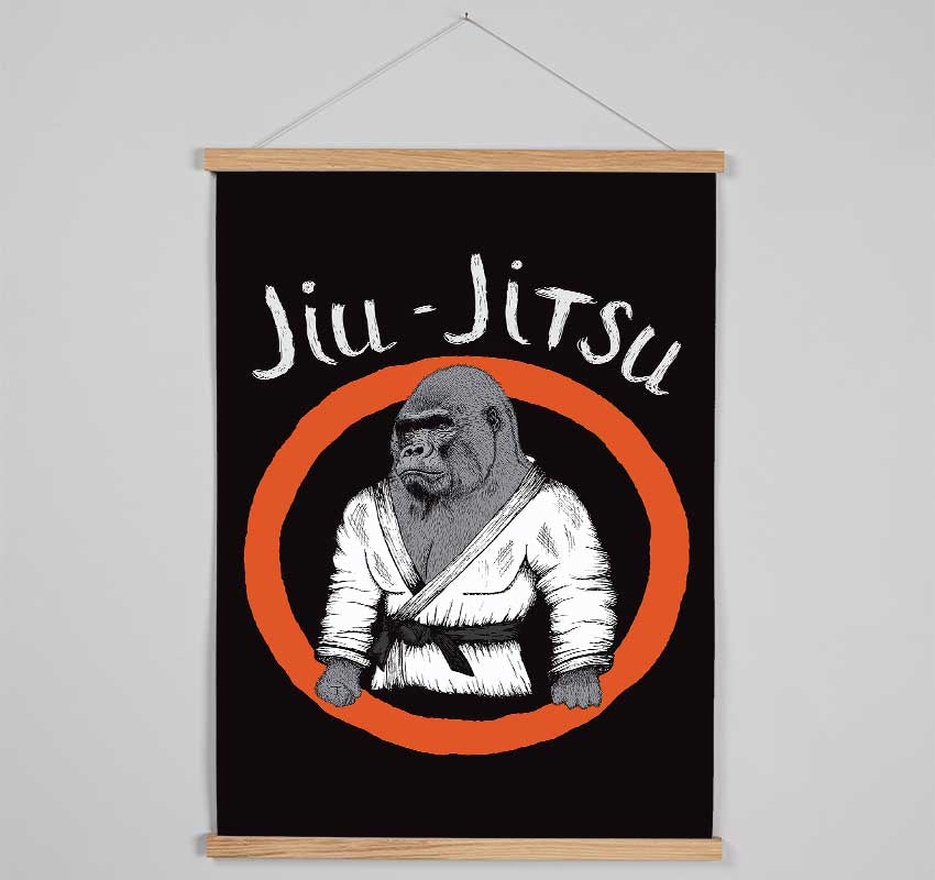 Jiu Jitsu Gorilla Hanging Poster - Wallart-Direct UK