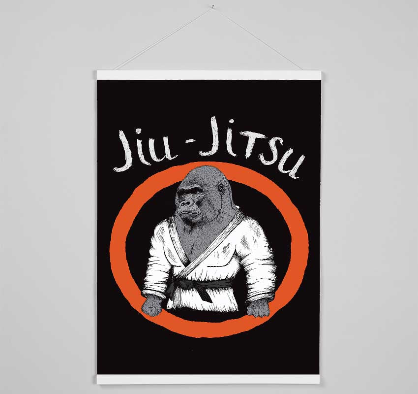 Jiu Jitsu Gorilla Hanging Poster - Wallart-Direct UK