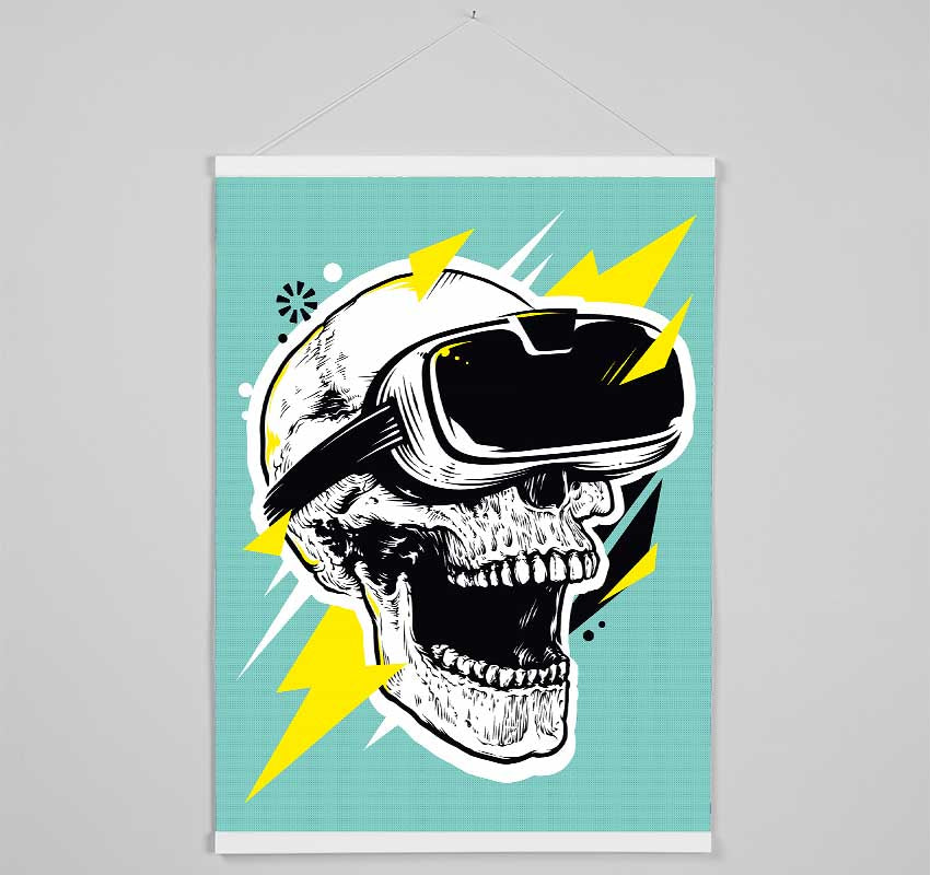 Video Game Shocked Skull Hanging Poster - Wallart-Direct UK