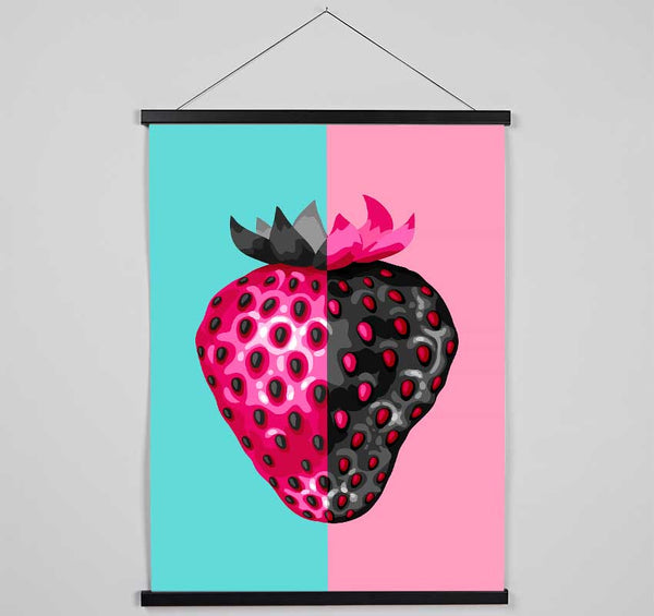 Pop Art Strawberry Hanging Poster - Wallart-Direct UK